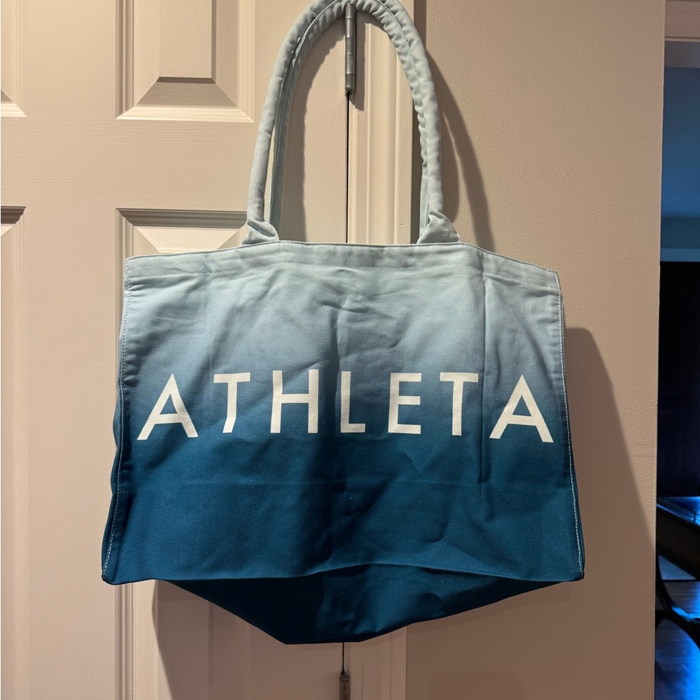 NEW Athleta Ombre Blue Tote Bag